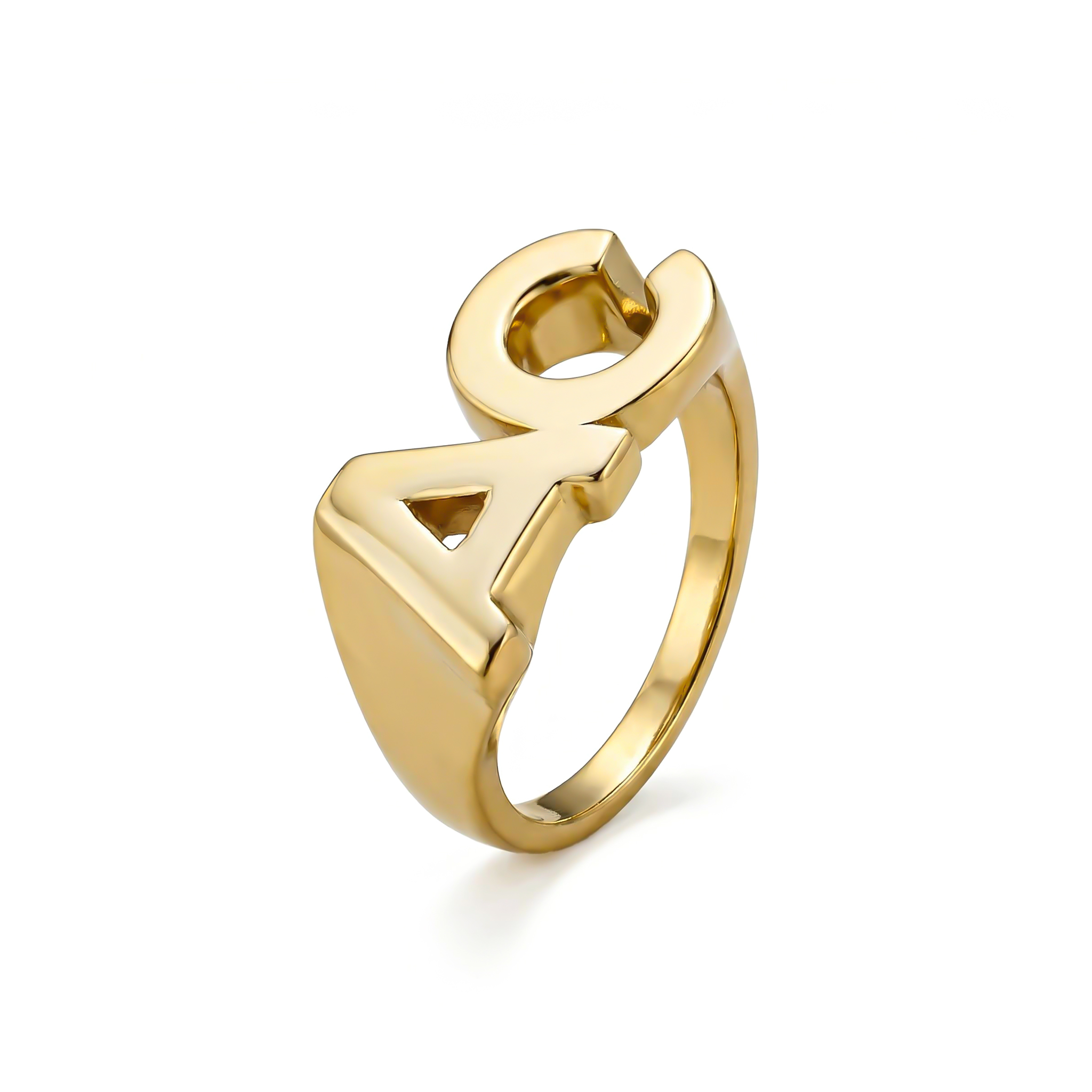 Customized Letters Ring Bold Statement Style With Street Luxury