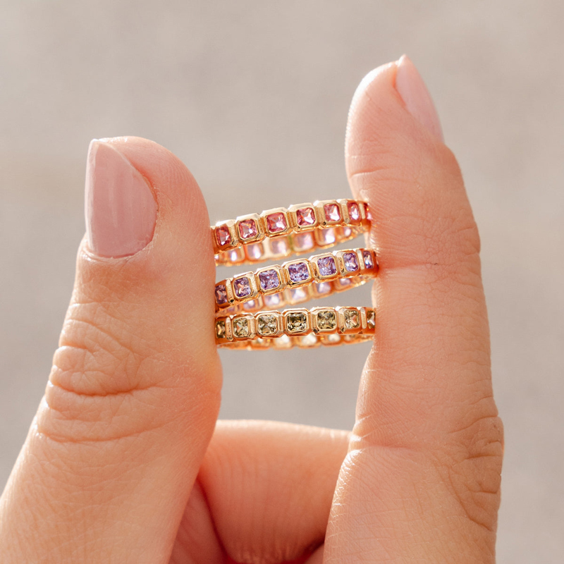 Personalized Birthstone Ring Bold Statement Style With Street Luxury - Image 5