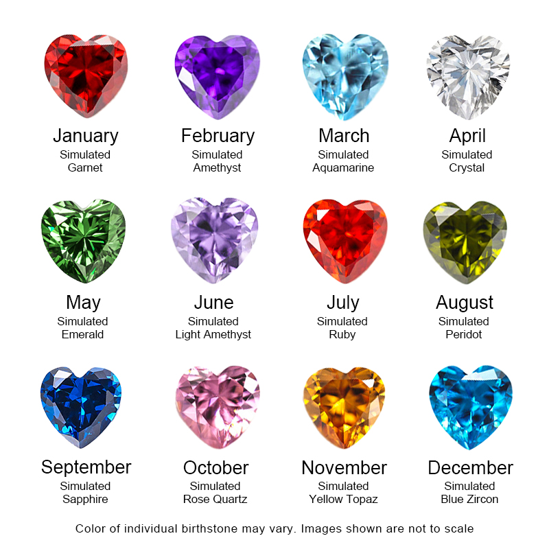 Personalized Letter & Heart Cut Birthstone Ring With Street Luxury Shine - Image 3