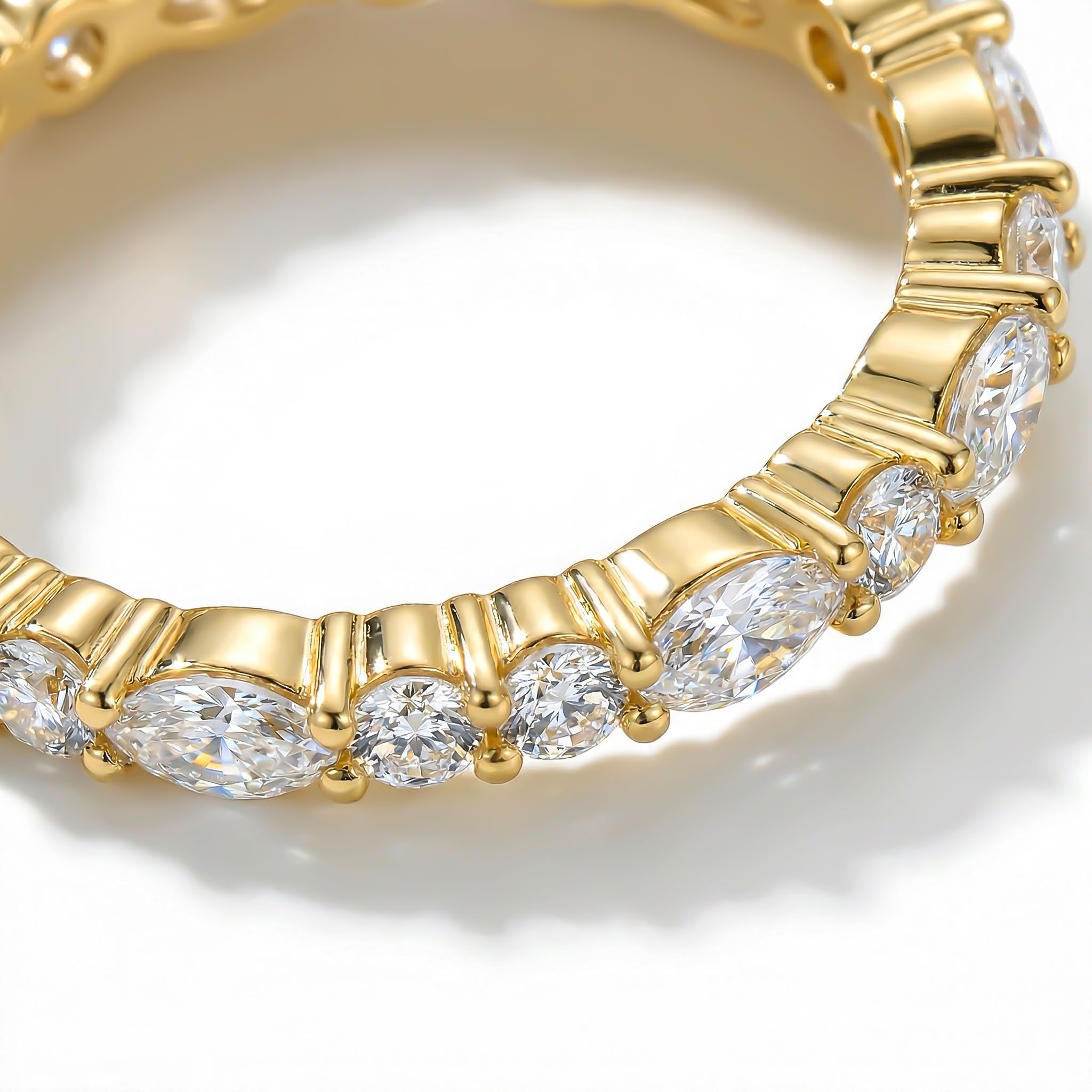2.99ct. Tw. Radiant Cut Vvs Moissanite Cluster Engagement Ring Iced Out - Image 4