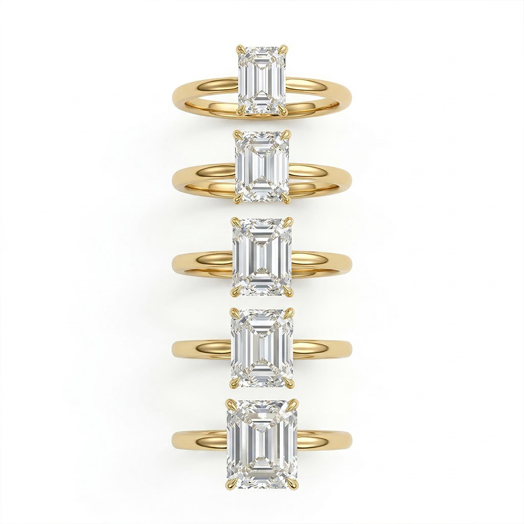 0.5ct - 5ct Solitaire Radiant Cut Vvs Moissanite Engagement Ring Iced Out - Image 5