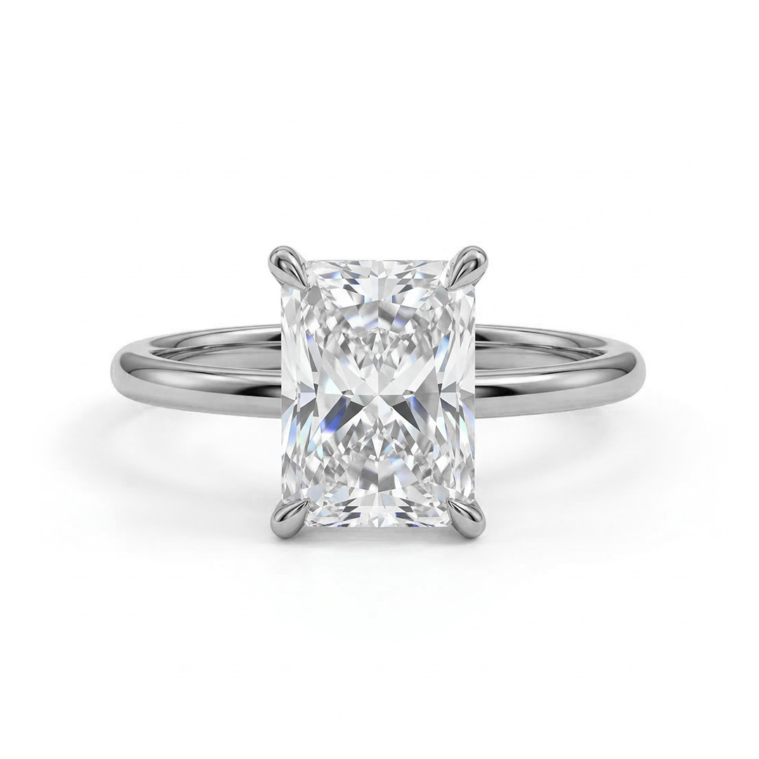 0.5ct - 5ct Solitaire Radiant Cut Vvs Moissanite Engagement Ring Iced Out - Image 7