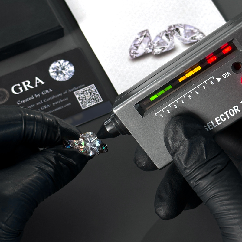 4.5ct. Tw. Round Cut Vvs Moissanite Pave Engagement Ring Iced Out - Image 7
