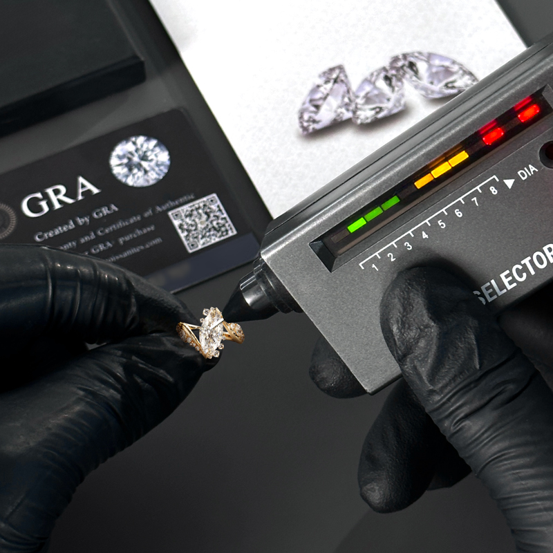 5.95ct Marquise Cut Vvs Moissanite Pave Engagement Ring Iced Out - Image 8