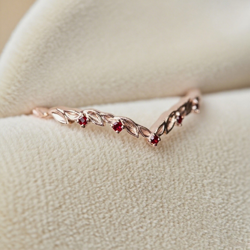 Delicate Leafy Diamond Wedding Band Iced Out Shine With Street Luxury - Image 4
