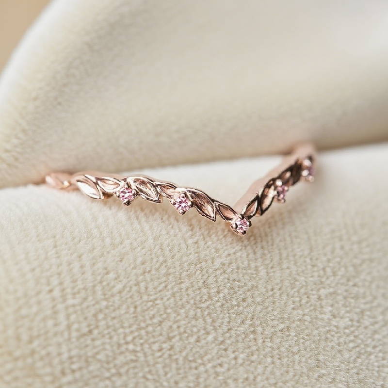 Delicate Leafy Diamond Wedding Band Iced Out Shine With Street Luxury - Image 7