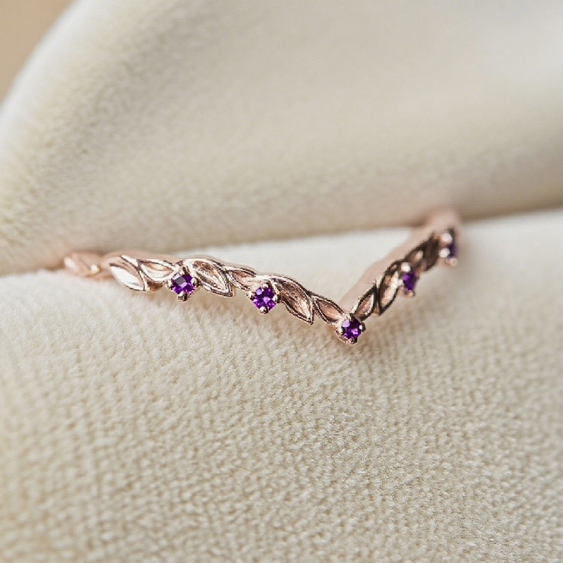 Delicate Leafy Diamond Wedding Band Iced Out Shine With Street Luxury - Image 9