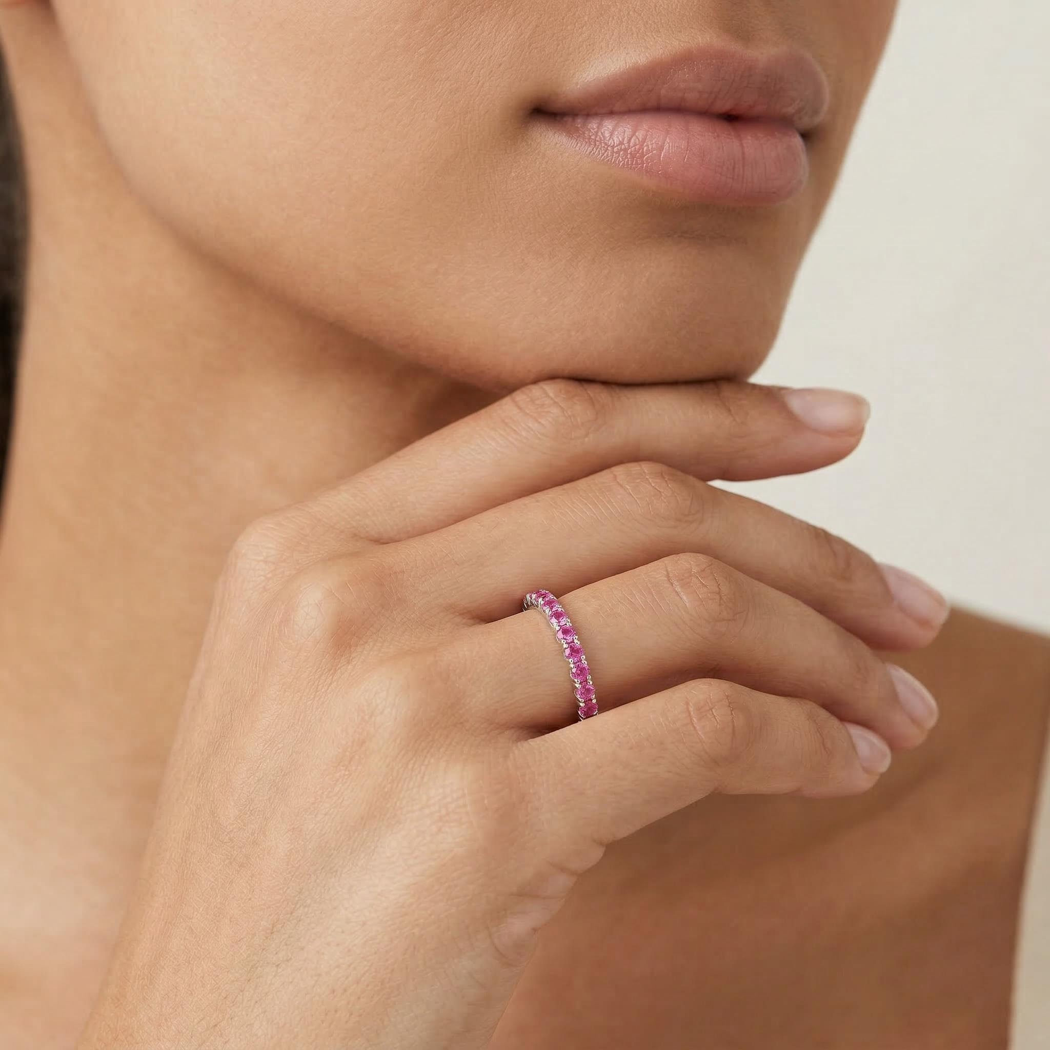 Personalized Birthstone Pave Ring Bold Statement Style With Street Luxury - Image 4
