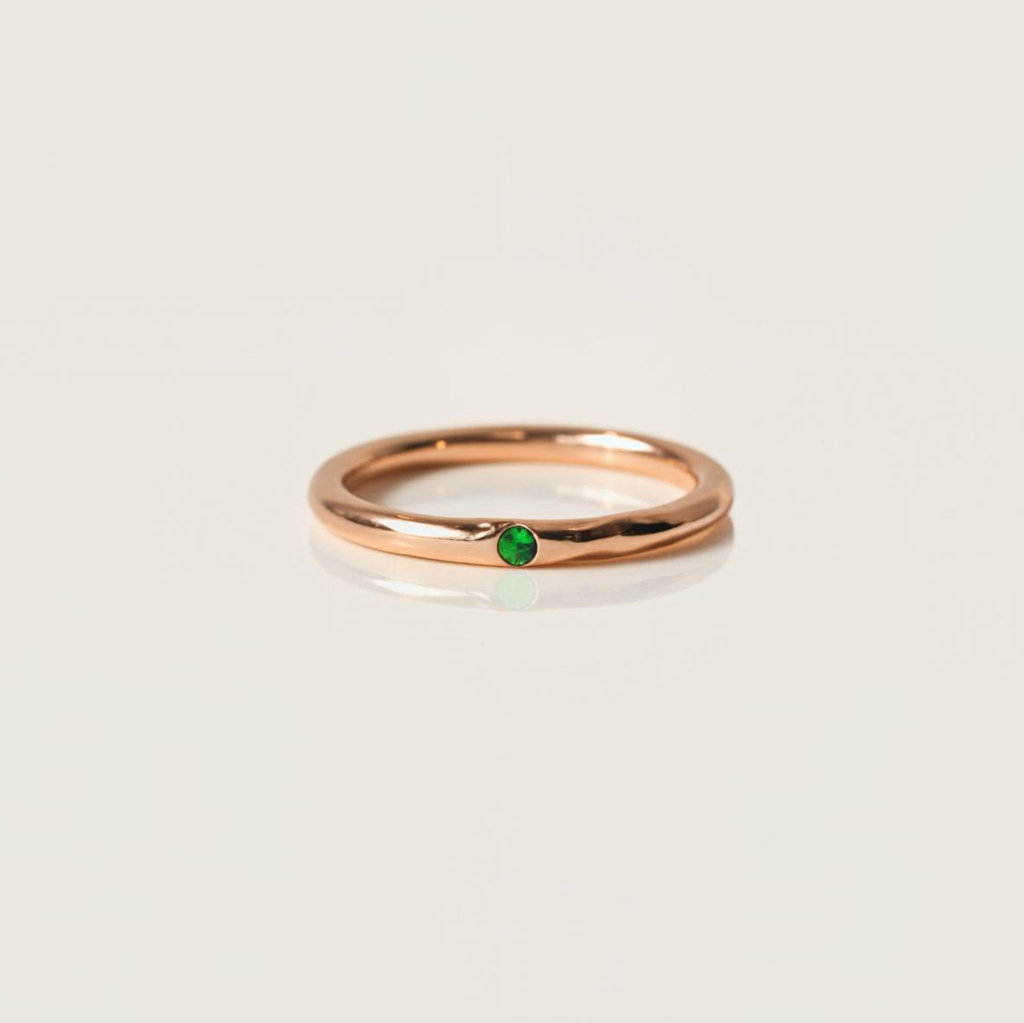 Personalized Birthstone Solitaire Ring Silver With Street Luxury Shine - Image 7