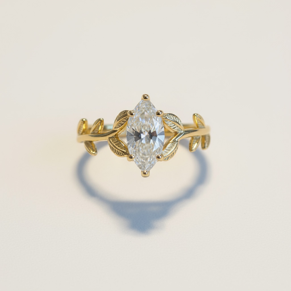 3.6ct Marquise Cut Vvs Moissanite Vintage Engagement Ring Set Iced Out - Image 3