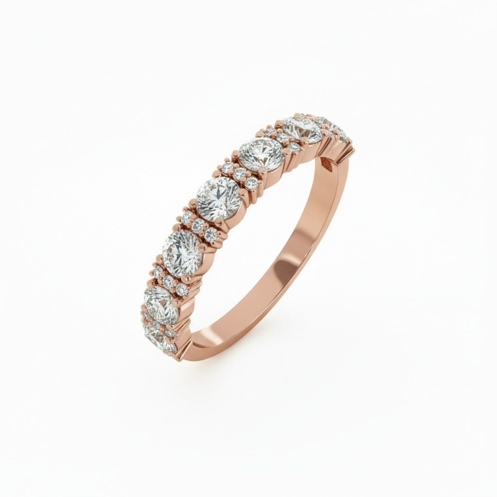 1.91ct. Tw. Round Cut Vvs Moissanite Halo Wedding Band Iced Out - Image 6