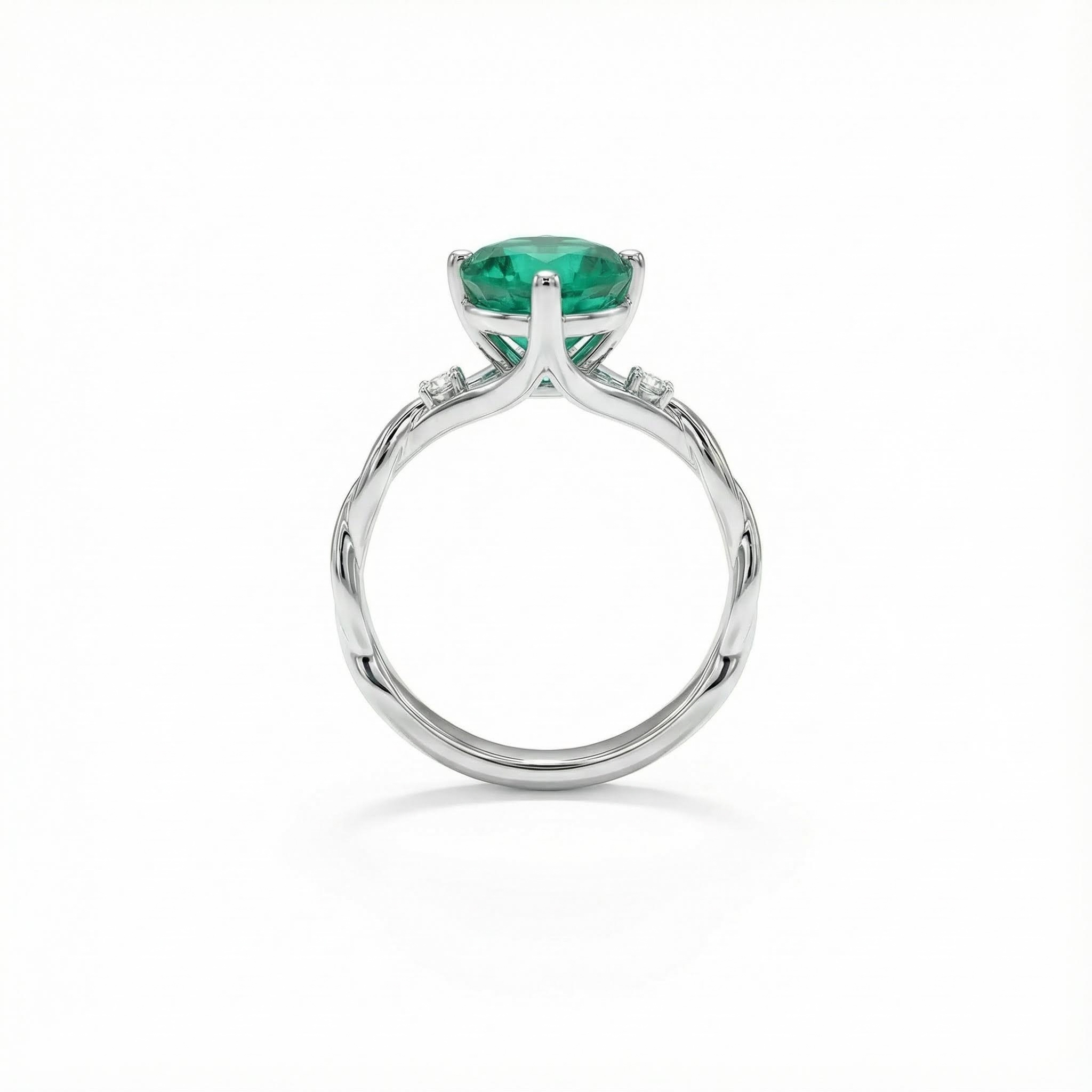 S925 Silver Heart Cut Vintage Engagement Rings With Street Luxury Shine - Image 4