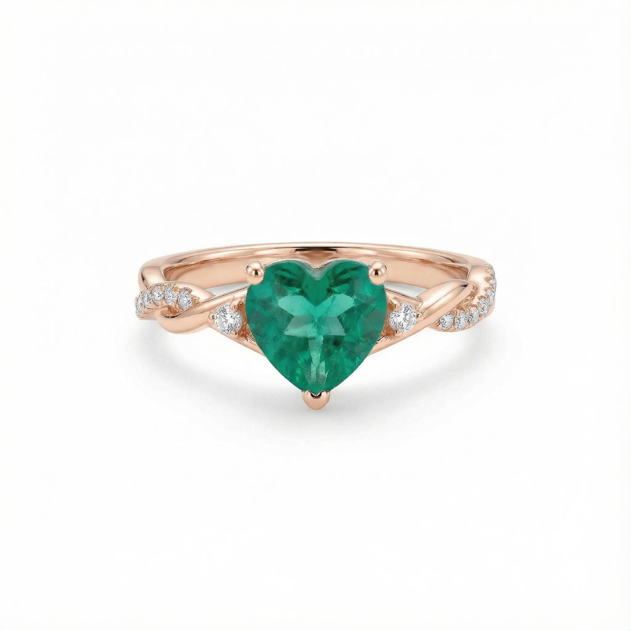 S925 Silver Heart Cut Vintage Engagement Rings With Street Luxury Shine - Image 7