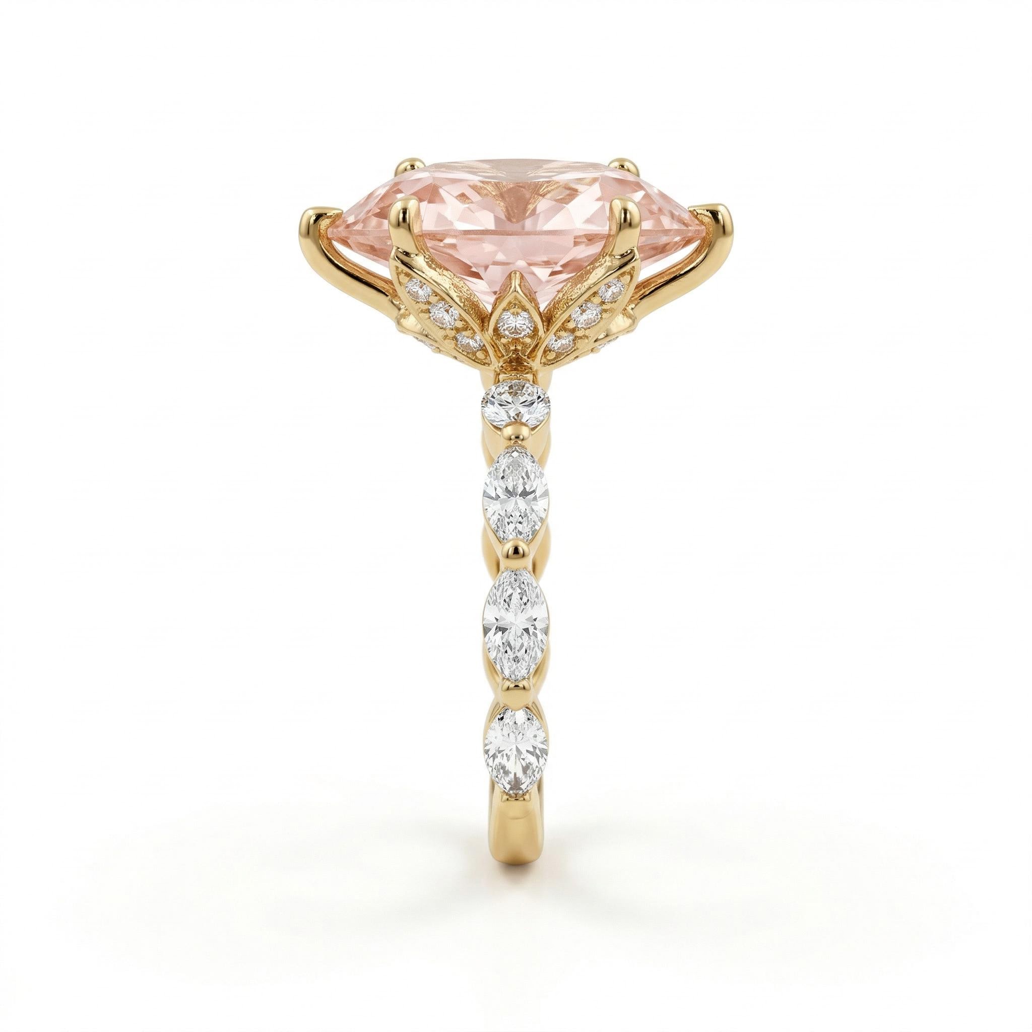 Street Luxury 3.64ct. Tw. Elegant Marquise Cut S925 Silver Engagement Ring - Image 6
