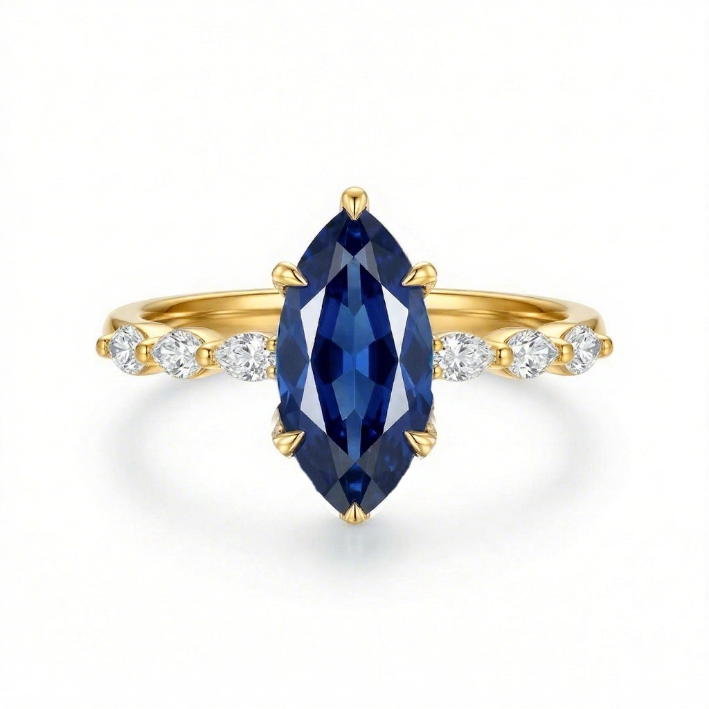 Street Luxury 3.64ct. Tw. Elegant Marquise Cut S925 Silver Engagement Ring - Image 8