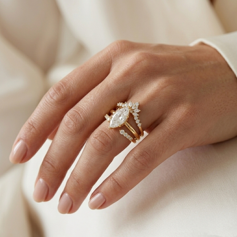 2.47ct. Tw. Stackable Nature-inspired Marquise Cut Vvs Moissanite S925 - Image 3
