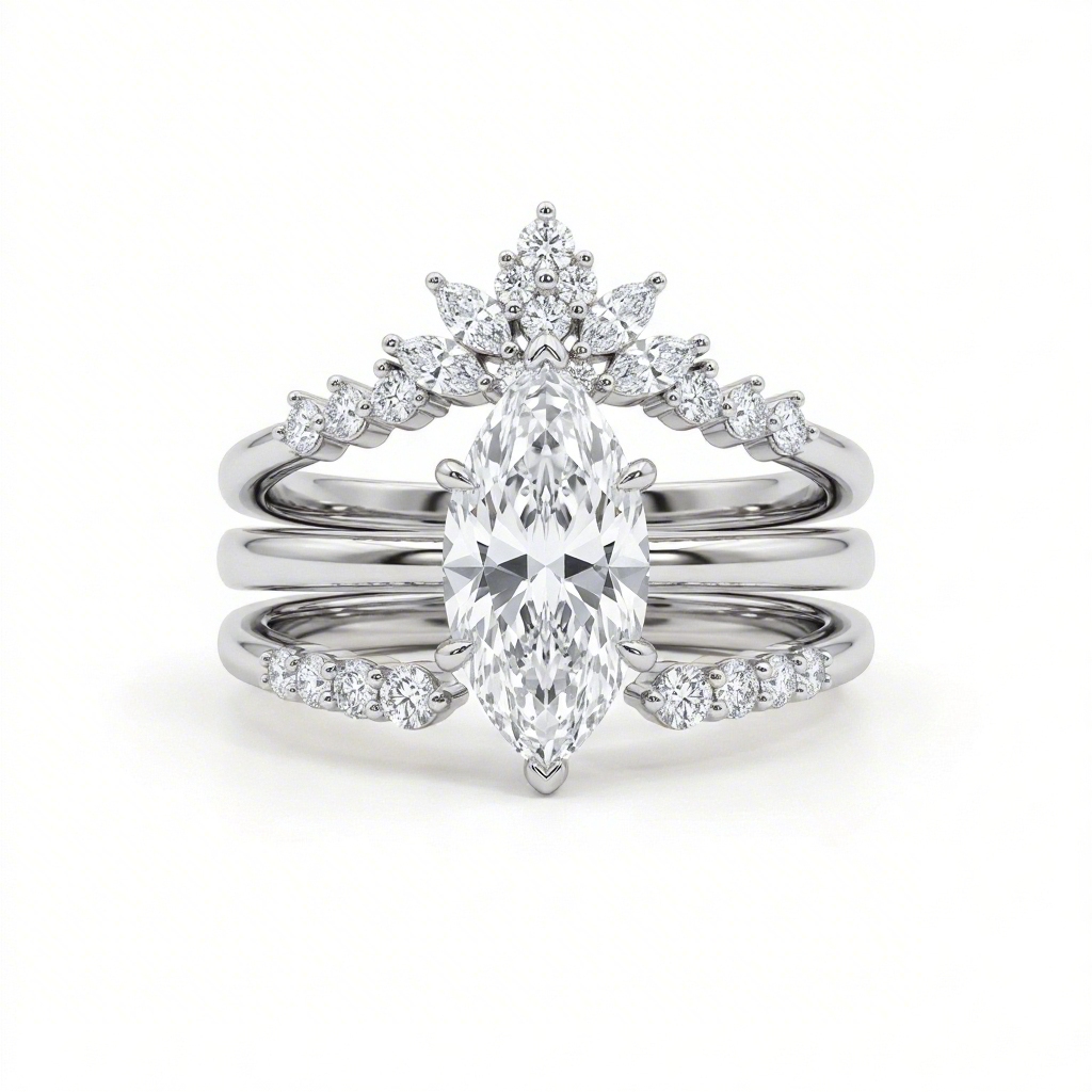 2.47ct. Tw. Stackable Nature-inspired Marquise Cut Vvs Moissanite S925 - Image 5