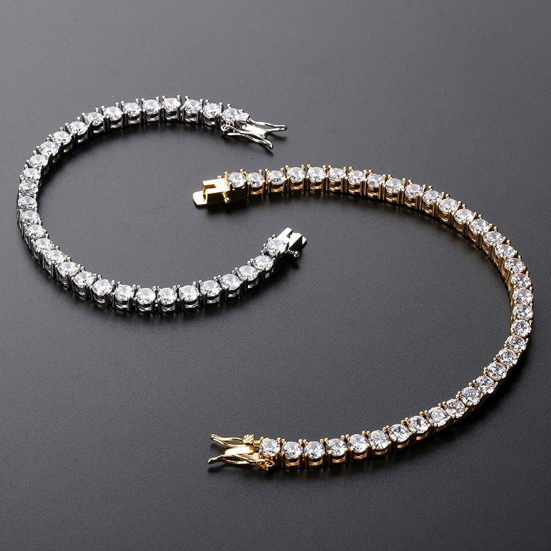 5mm 18k Gold Single Row Tennis Bracelet Iced Out Shine With Street Luxury - Image 5