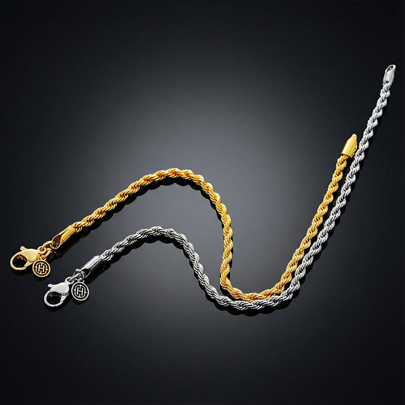 3mm Stainless Steel Rope Bracelet Bold Statement Style With Street Luxury - Image 4