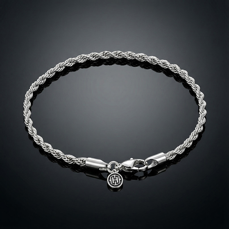 3mm Stainless Steel Rope Bracelet Bold Statement Style With Street Luxury