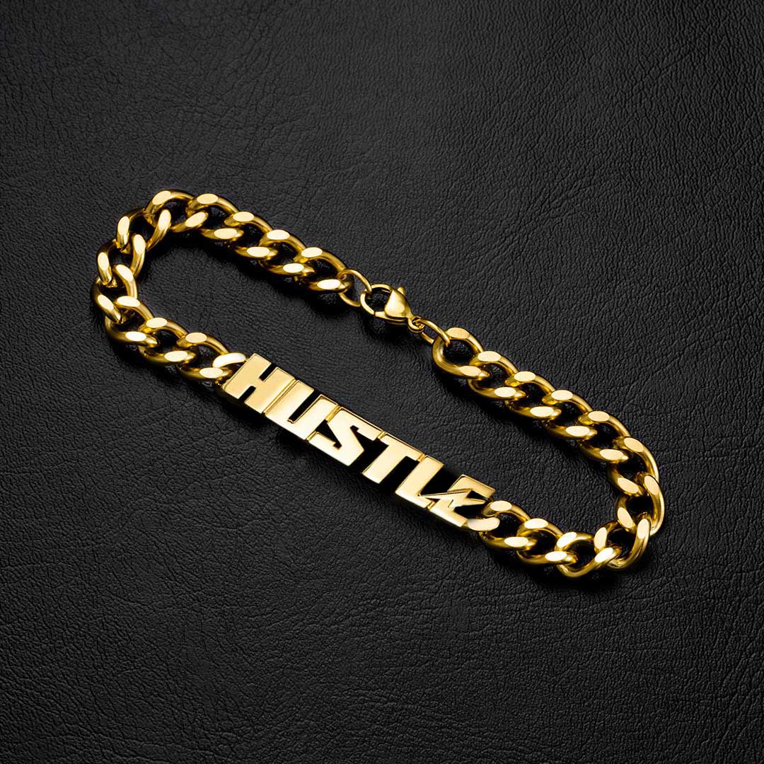 8mm Lightning Hustle Cuban Bracelet In Gold With Street Luxury Shine - Image 4