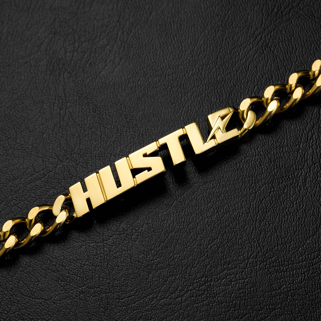 8mm Lightning Hustle Cuban Bracelet In Gold With Street Luxury Shine - Image 5