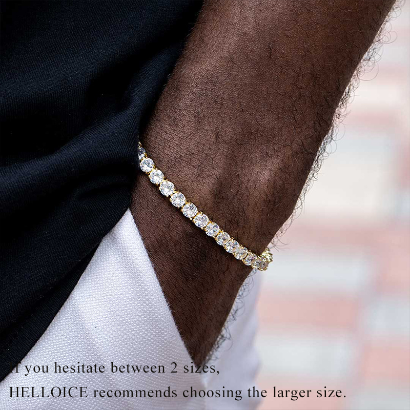 5mm Tennis Bracelet In 18k Gold Iced Out Shine With Street Luxury - Image 3