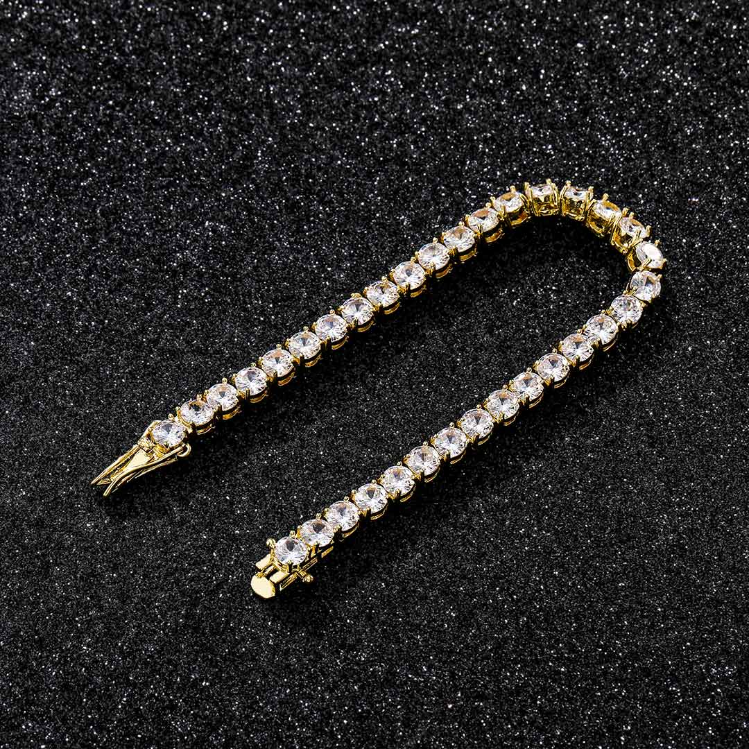 5mm Tennis Bracelet In 18k Gold Iced Out Shine With Street Luxury - Image 4