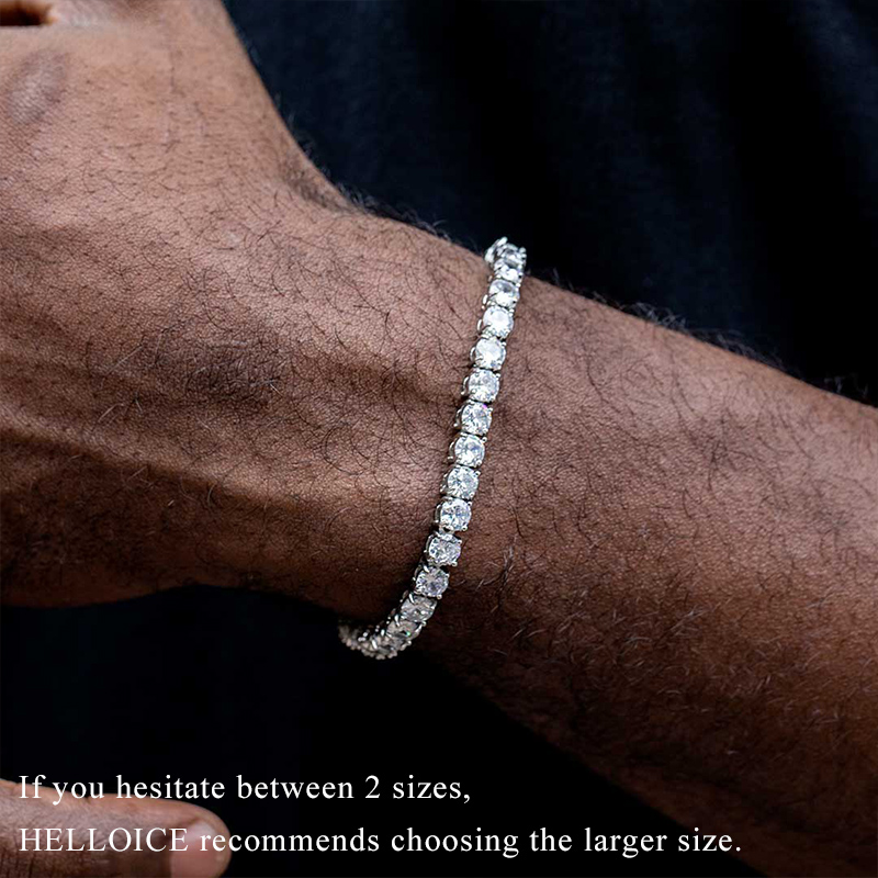 5mm Tennis Bracelet In 18k White Gold Iced Out Shine With Street Luxury - Image 3