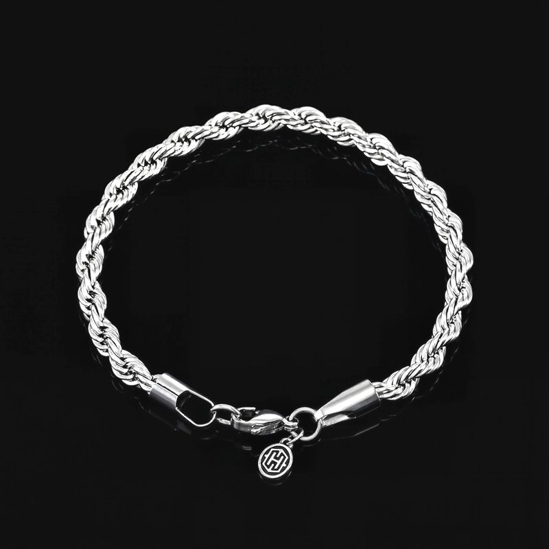 4mm Stainless Steel Rope Bracelet Bold Statement Style With Street Luxury