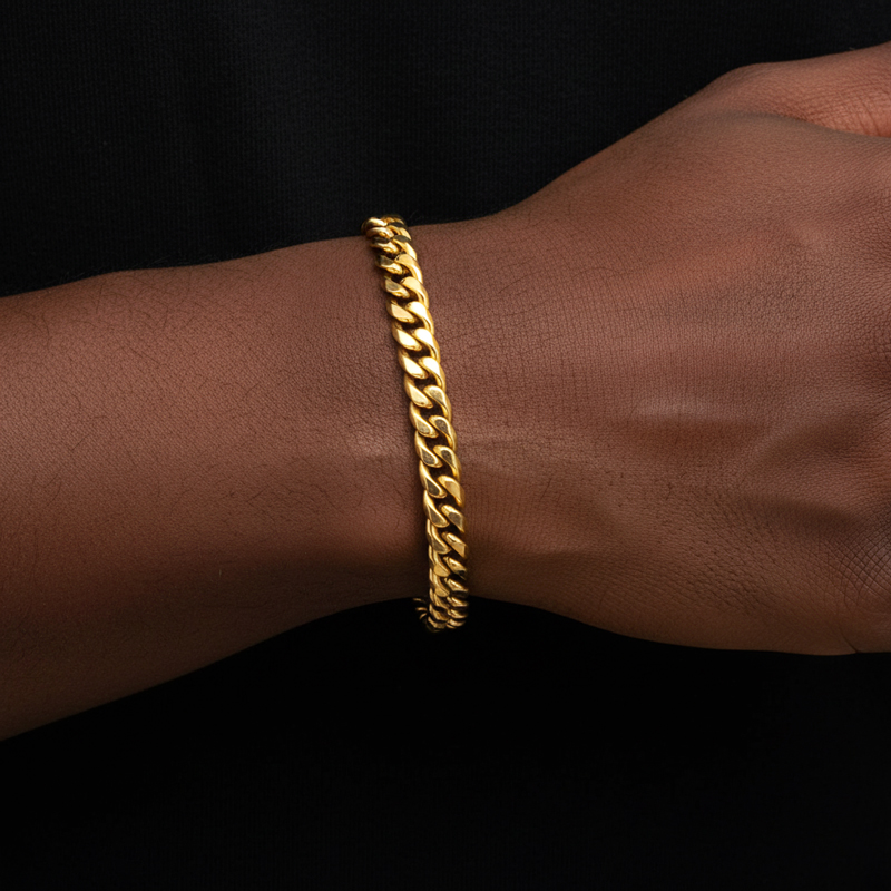 6mm Diamond-cut Cuban Bracelet In Gold Iced Out Shine With Street Luxury - Image 3