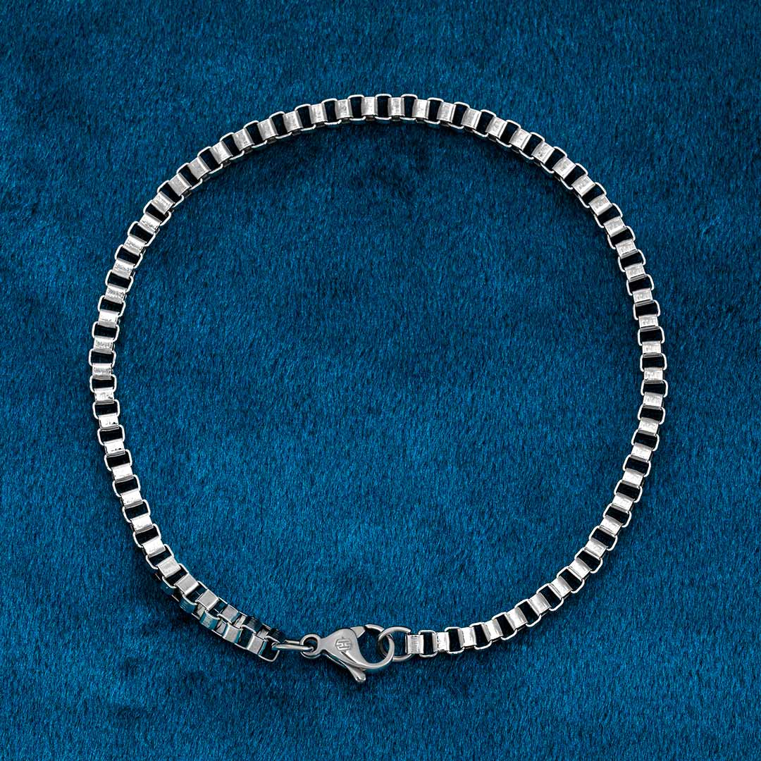 3mm Square Box Bracelet Bold Statement Style With Street Luxury - Image 4