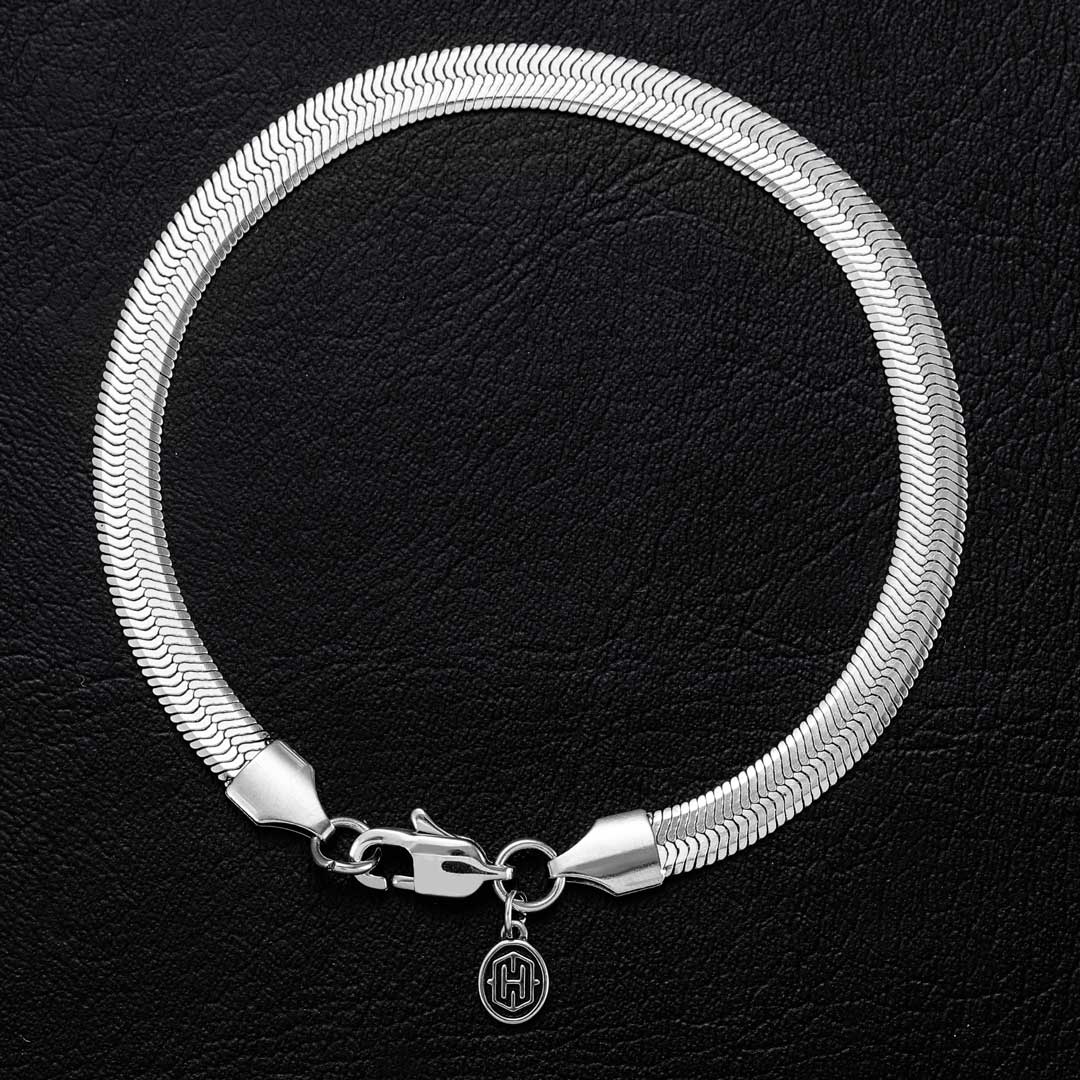 6mm Herringbone Bracelet Bold Statement Style With Street Luxury - Image 3