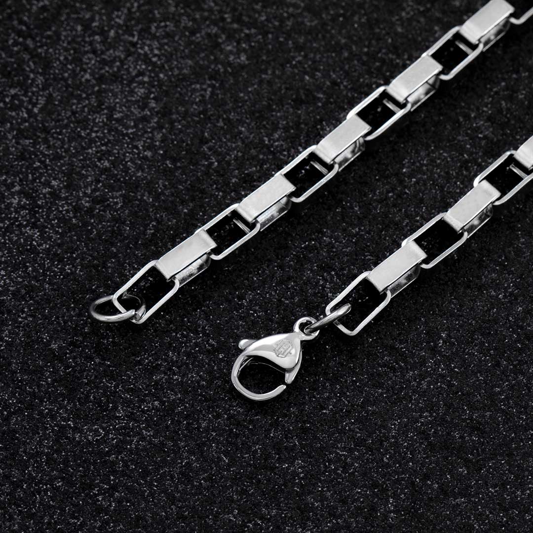 5mm Rectangle Link Bracelet Silver Premium Look Without Heavy Price - Image 4