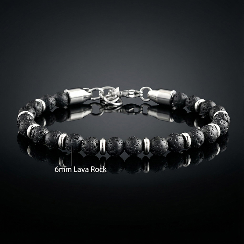 Natural Healing Stone Beads Anxiety Bracelet With Street Luxury Shine - Image 11