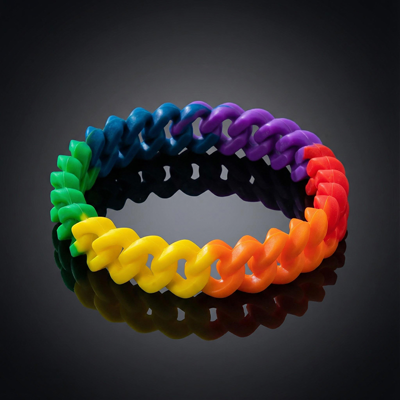 13mm Cuban Link Silicone Bracelet Bold Statement Style With Street Luxury - Image 5