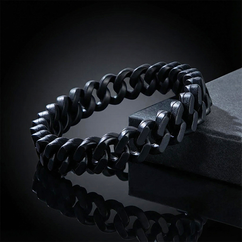 13mm Cuban Link Silicone Bracelet Bold Statement Style With Street Luxury - Image 6
