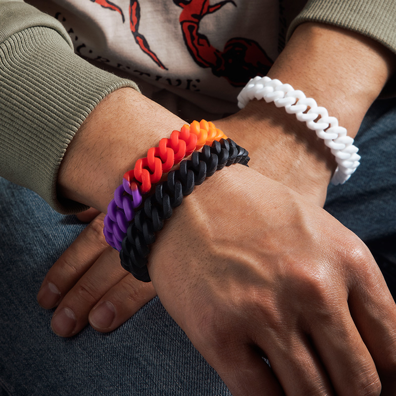13mm Cuban Link Silicone Bracelet Bold Statement Style With Street Luxury