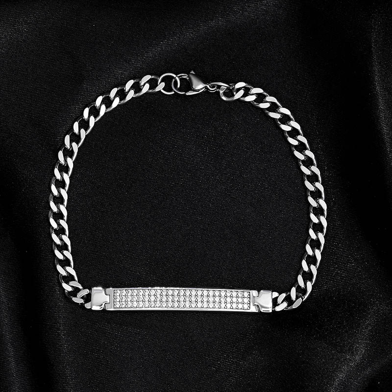 6mm Iced Out Engraved Id Cuban Adjustable Bracelet With Street Luxury Shine - Image 4