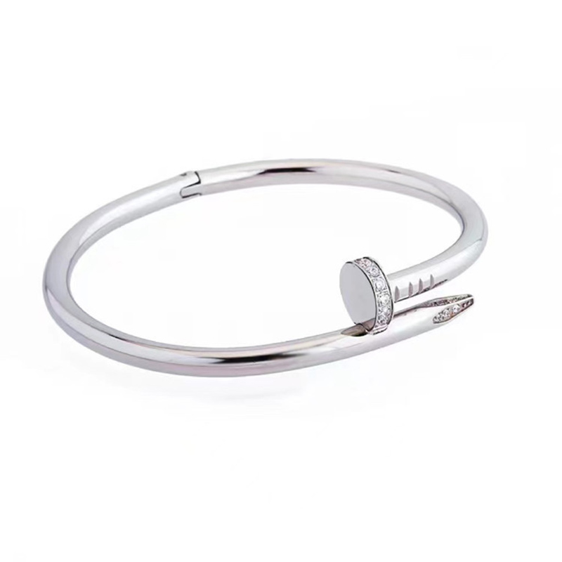 Iced Out Nail Men's Bangle Bracelet Gold With Street Luxury Shine - Image 3