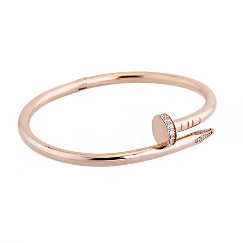 Iced Out Nail Men's Bangle Bracelet Gold With Street Luxury Shine - Image 5