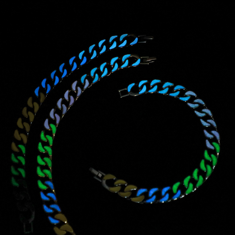 10mm Multi-color Enamel Cuban Liink Bracelet Gold With Street Luxury Shine - Image 3