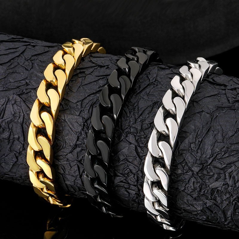 10mm Stainless Steel Miami Cuban Link Bracelet With Street Luxury Shine