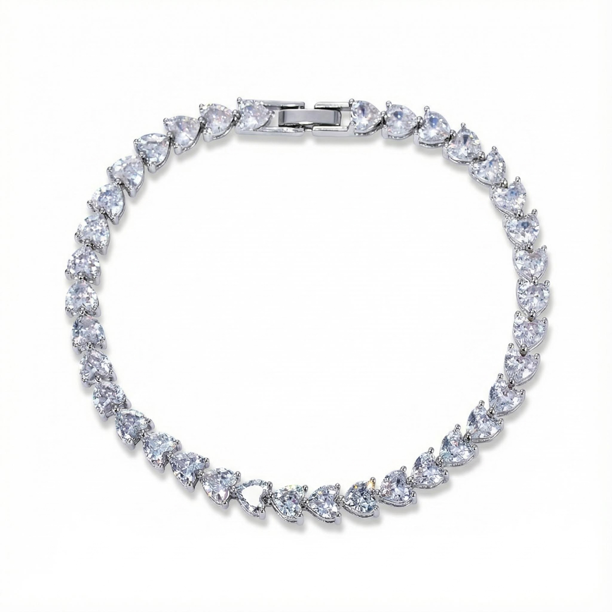 Heart-shaped 5mm Tennis Bracelet Iced Out Shine With Street Luxury - Image 7