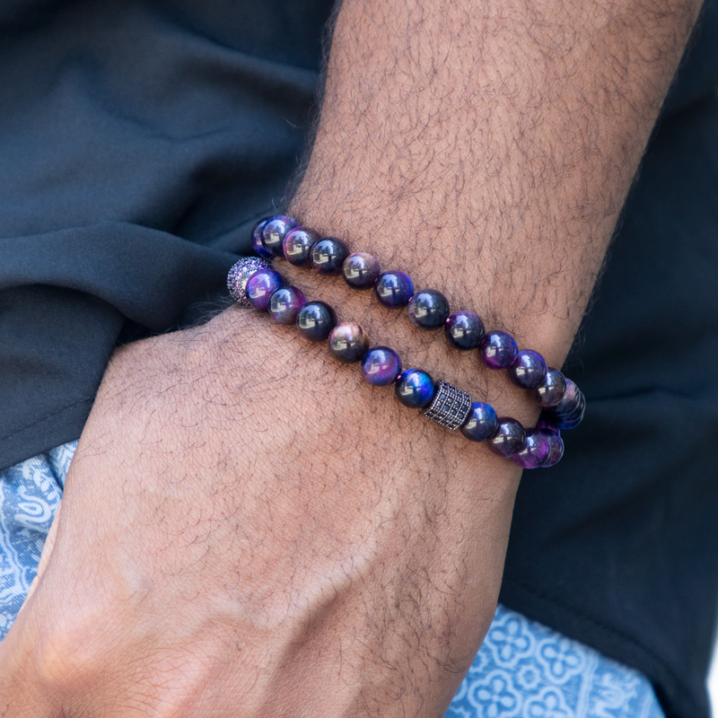 Tiger Eye Stones Stretch Wrap Bracelet With Bold Statement Appeal