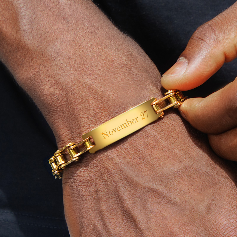 Customized Motorcycle Chain Bracelet Silver With Street Luxury Shine - Image 3