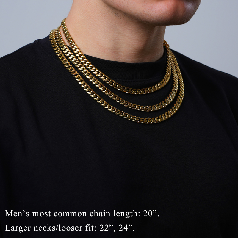 8mm Stainless Steel Cuban Chain In Gold With Street Luxury Shine - Image 4