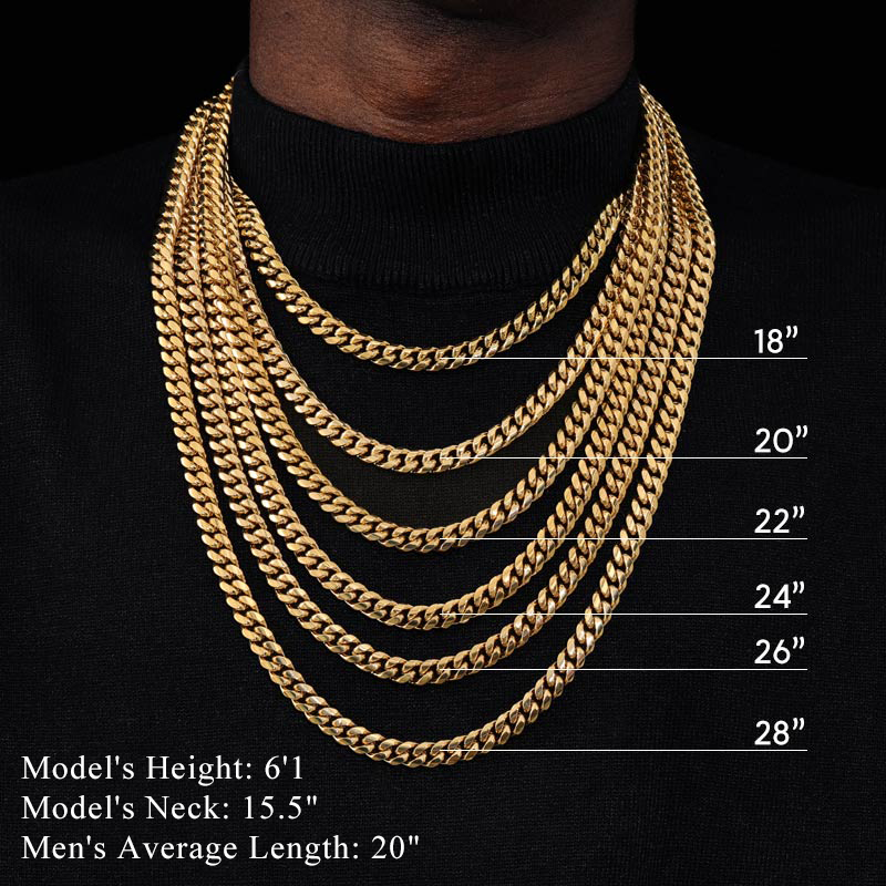 10mm Stainless Steel Cuban Chain In Gold With Street Luxury Shine - Image 6