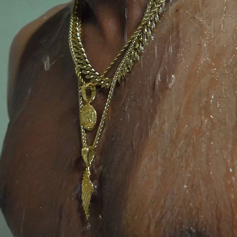 12mm Stainless Steel Cuban Chain In Gold With Street Luxury Shine - Image 4