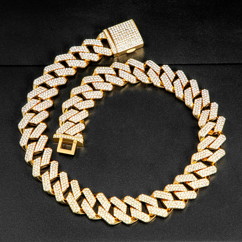Iced Out 20mm Miami Cuban Chain With Big Box Clasp With Street Luxury Shine - Image 7